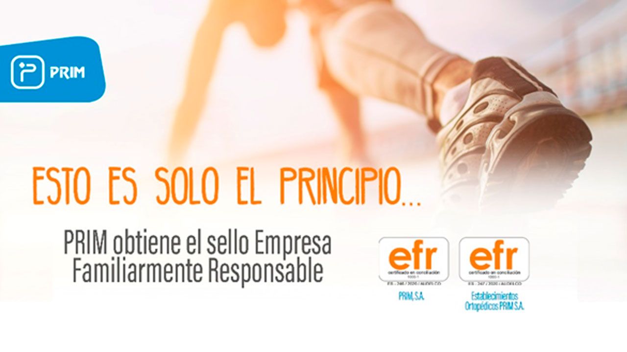PRIM obtiene el sello Empresa Familiarmente Responsable